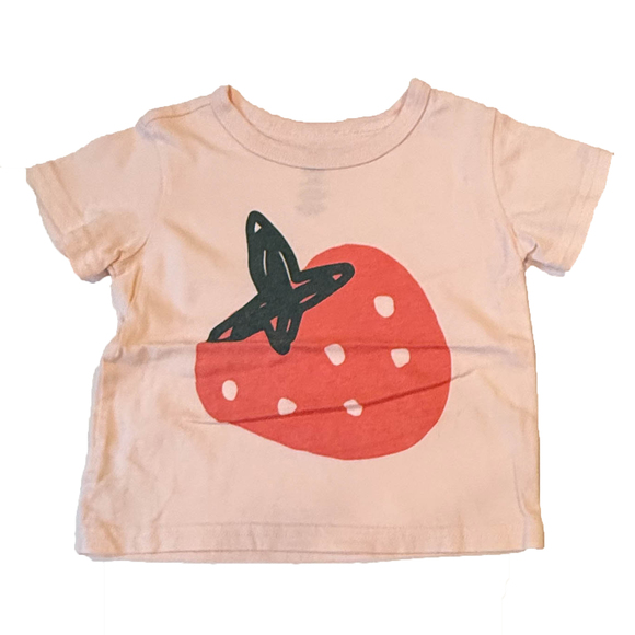 Tea Collection Other - Tea Collection Boys Pink Strawberry T-Shirt size: 9-12 Months